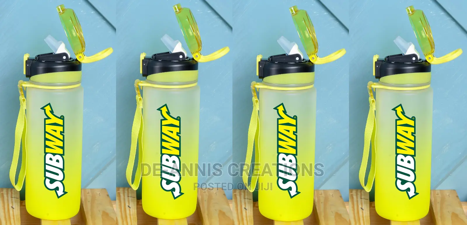 Yellow Plastic Water Bottle