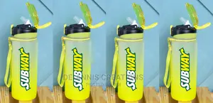 Yellow Plastic Water Bottle