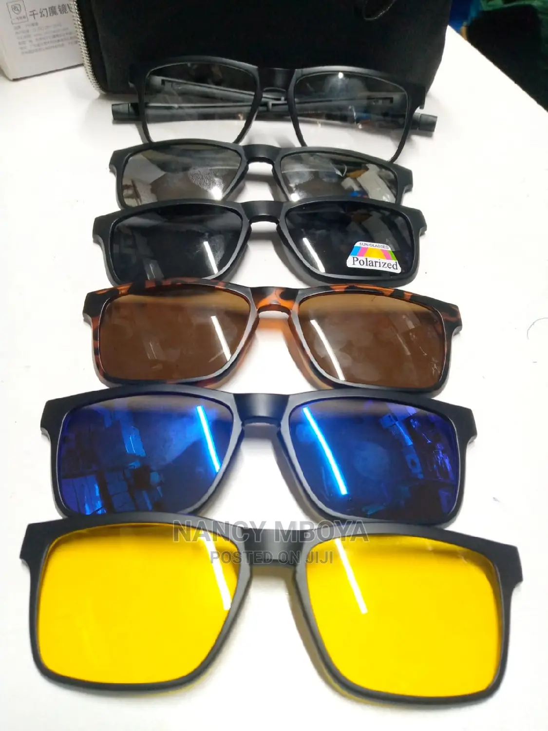 5 in 1 Magnetic Polarized Clip on Sunglasses