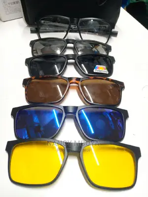 5 in 1 Magnetic Polarized Clip on Sunglasses