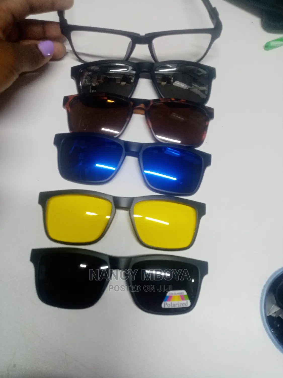 5 in 1 Magnetic Polarized Clip on Sunglasses