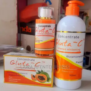 Gluta C Intense Whitening Body Lotion, Serum Soap