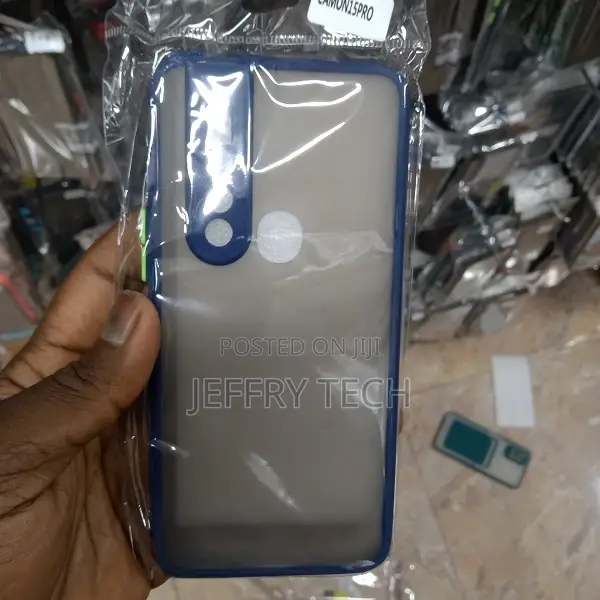 Back Cover for Tecno Camon 15 Pro, SOFT EDGES, CAMERA PROTEC