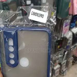 Back Cover for Tecno Camon 15 Pro, SOFT EDGES, CAMERA PROTEC