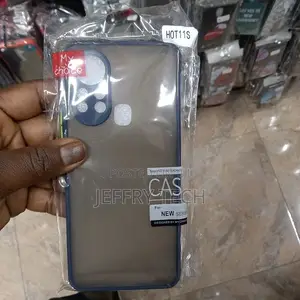Back Cover for INFINIX HOT 11S (Black, Grip Case)