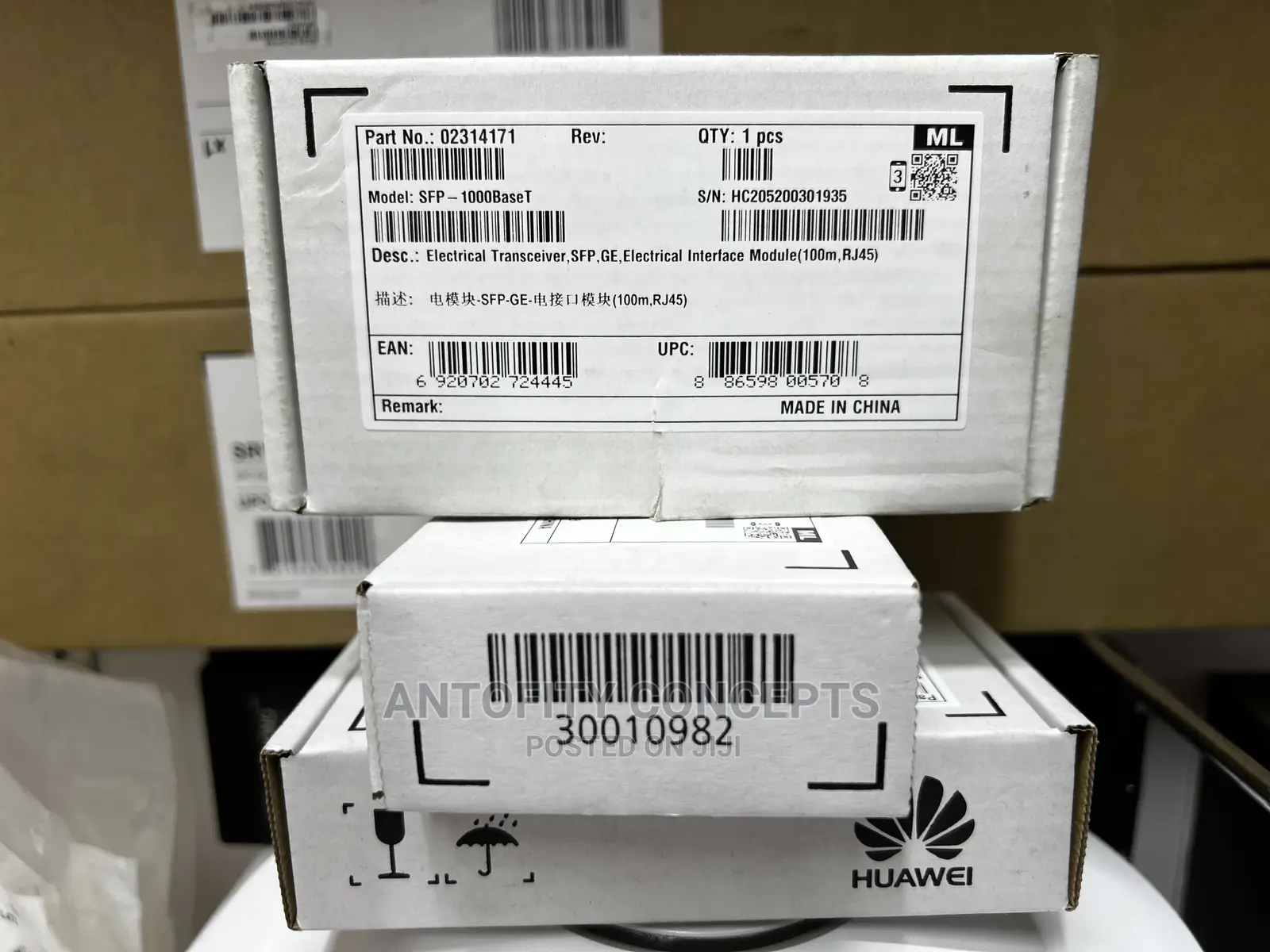 Huawei Multi Mode SFP, (850nm,0.55km,LC)