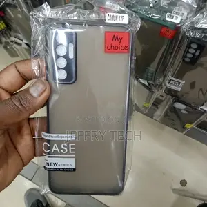 Back Cover for Tecno Camon 17P (Black, Camera Bump Protecto