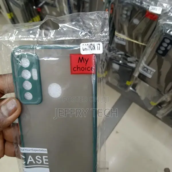 Back Cover for Tecno Camon 17(Green, Camera Bump Protector)