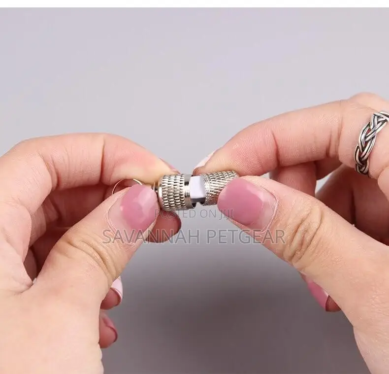 Waterproof Pet Dog Cat Name ID Tag Capsule