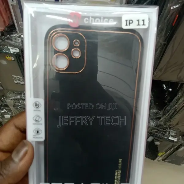 Back Cover for Apple iPhone 11 (Black, Ring Case, Pack Of: