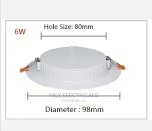 Downligter Panel Recessed 6watts