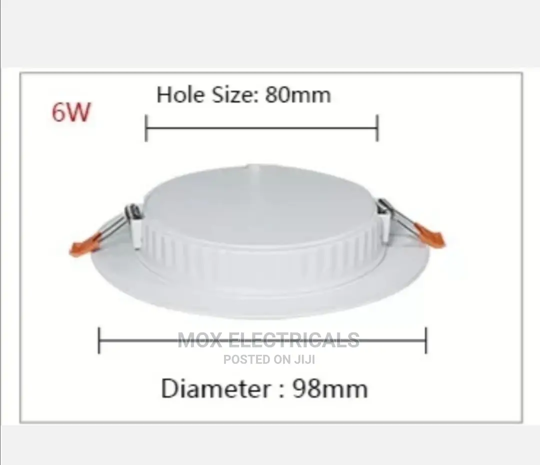 Downligter Panel Recessed 6watts