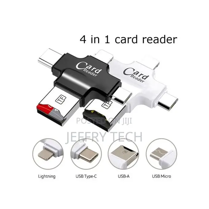 4 In1 OTG USB Type-C Memory TF Micro Card Reader