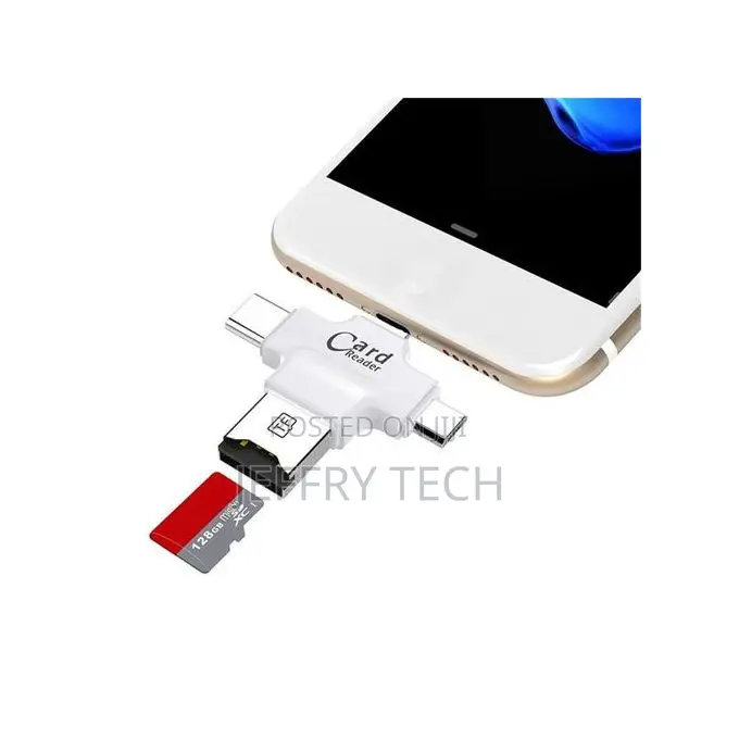 4 In1 OTG USB Type-C Memory TF Micro Card Reader