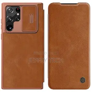 Flip Case Nillkin Qin Samsung GALAXY S22 Ultra Brown