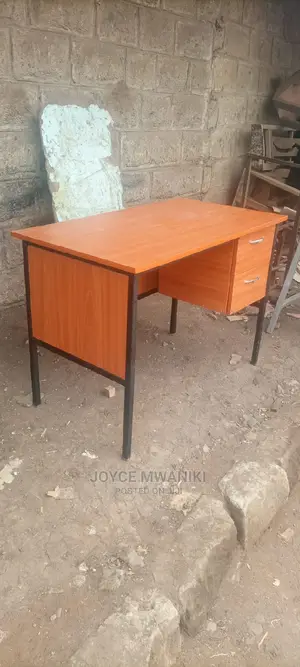 Metallic Wooden Desk