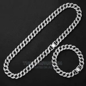 Men Women Hip Hop Iced Out Bling Chain Necklace 14mm Width