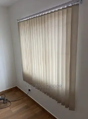 Beige Vertical Office Window Blinds