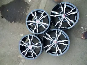 Size 14 Inches Black Sliver Premio Sport Rims Set