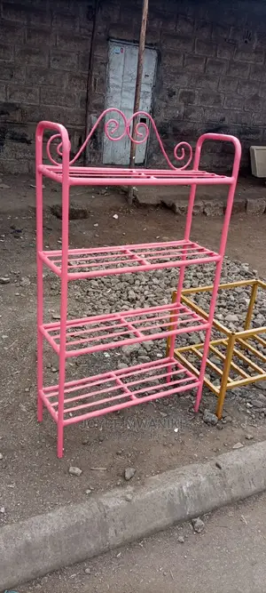 Metallic Shoe Rack