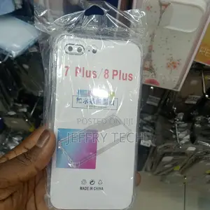 iPhone 7plus 8plus Transparent Case With Shock Proof Bumps