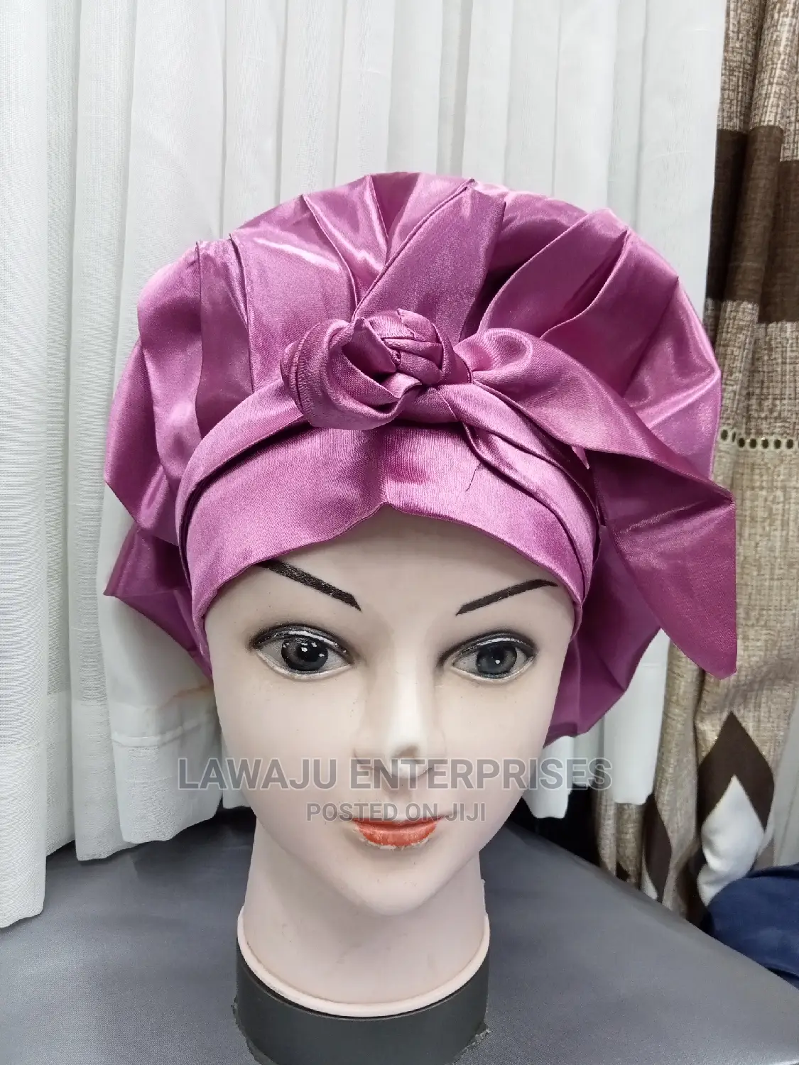 Comfy Knot Tied Satin Bonnet