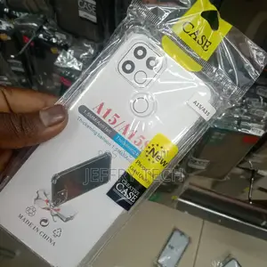 Oppo A15 Transparent Case With Shock Proof Bumps
