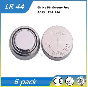 LR44 AG13 Silver Oxide Button Battery 1.5V X 5
