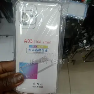 Samsung A03 Transparent Case With Shock Proof Bumbs
