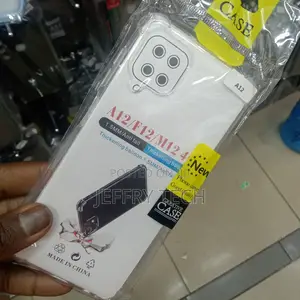 Samsung A12/F12 Transparent Case With Shock Proof Bumps