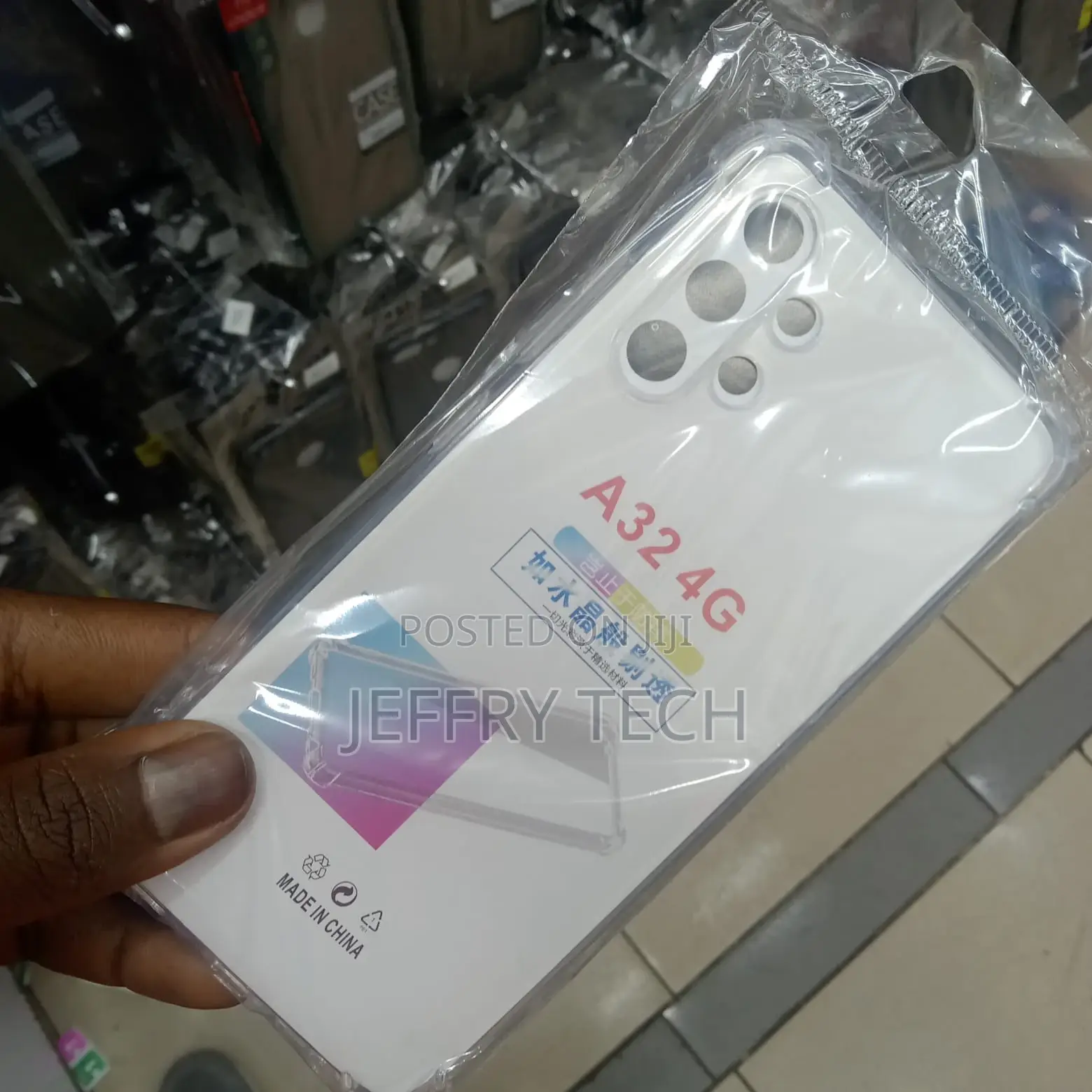 Samsung A32 4G Core Transparent Case With Shockproof Bumps