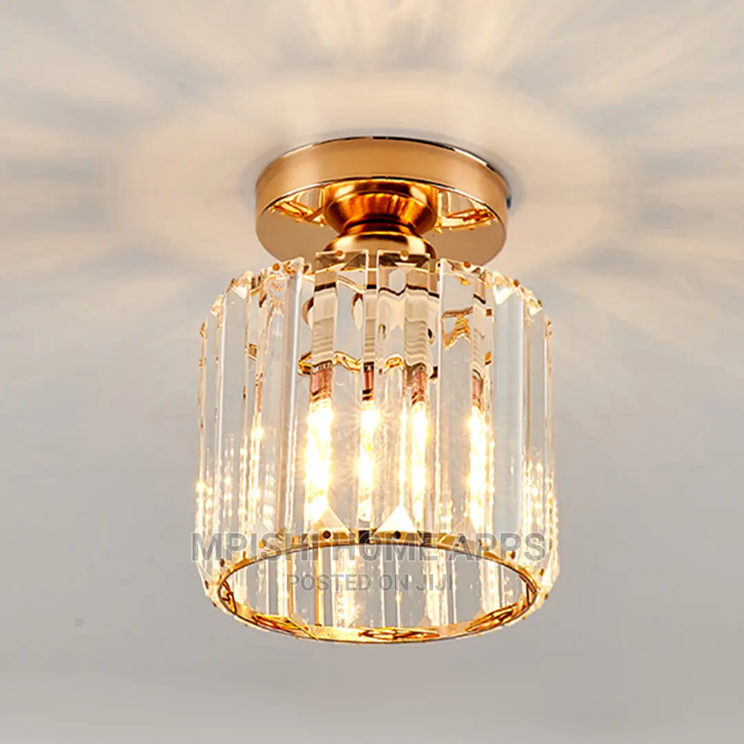 Round Crystal Ceiling Light