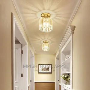 Round Crystal Ceiling Light