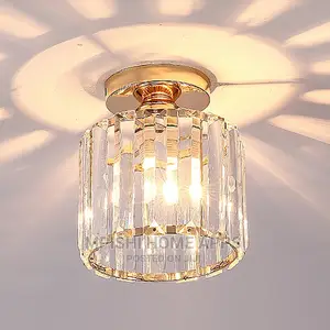 Round Crystal Ceiling Light