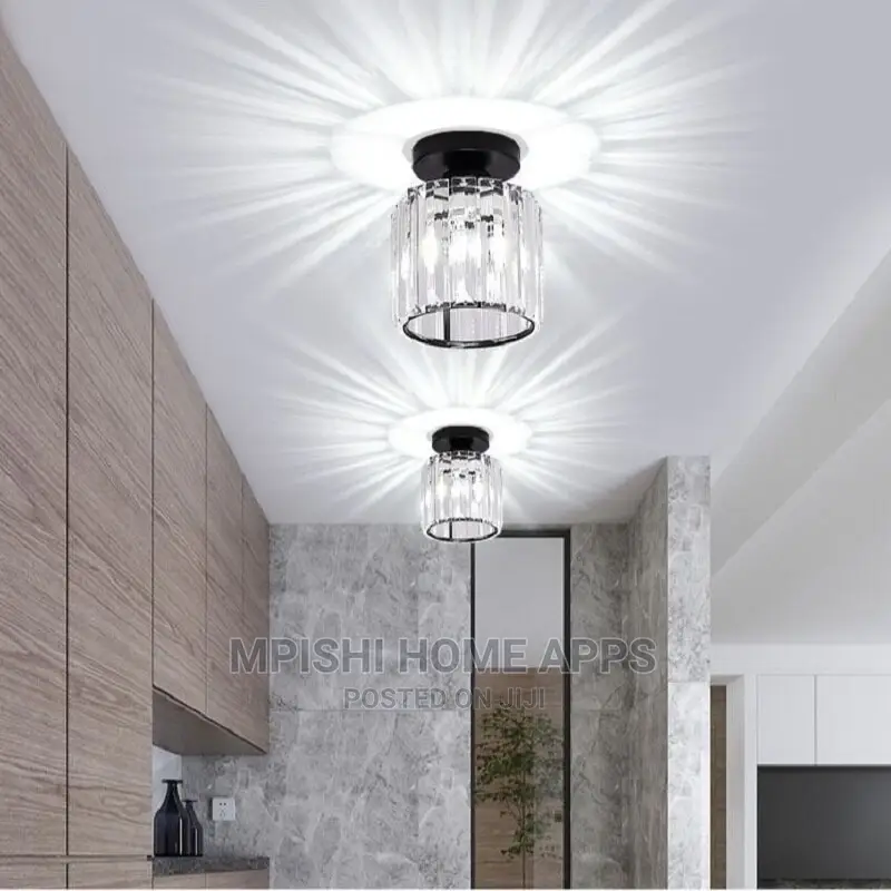Round Crystal Ceiling Light