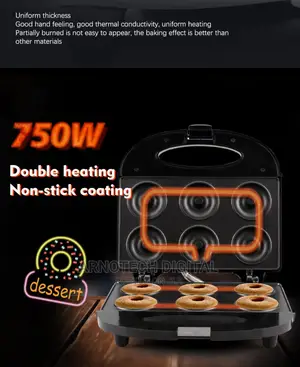 Non-Stick Donut Maker 6 Pieces