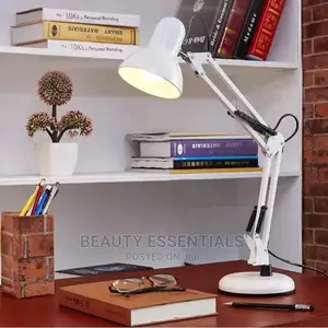 Adjustable Swing Arm Round Desk Lamp
