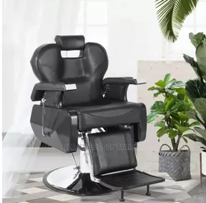 Black Leather Barber Chair