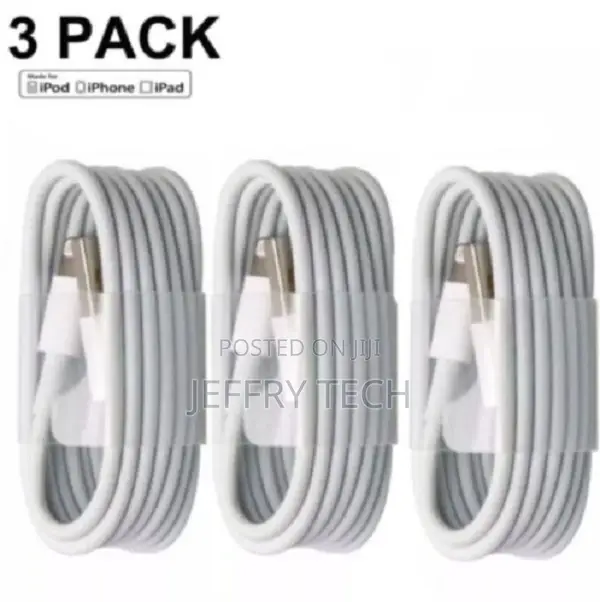 3-Pack USB Data Fast Charger Cable Cord for Apple iPhone 5 6