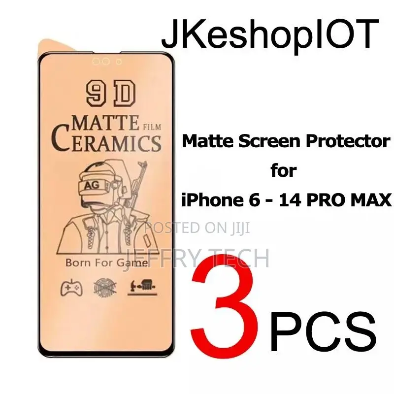3pcs Matte Ceramic Screen Protector for iPhone 6s 7 8 SE X X