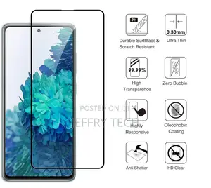 Samsung Galaxy M51 Tempered Glass Screen Protector Full Cove