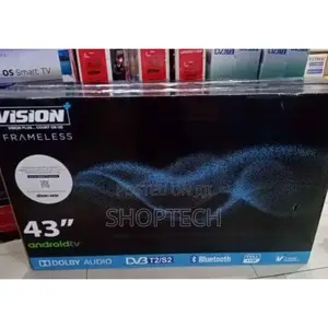 Tv 43 Inches. Vision Flameless Smart Android Tv.