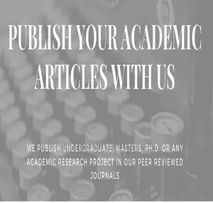 Publish Your Article in a Peer Reviewed Journal