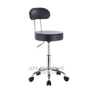 Rotatable Pedicure Stool With Back Rest