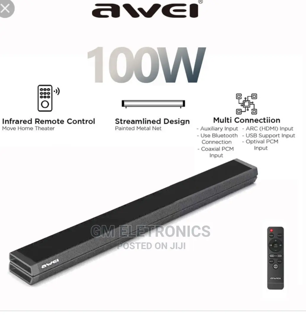 Awei Y990 Wireless Bluetooth Soundbar.