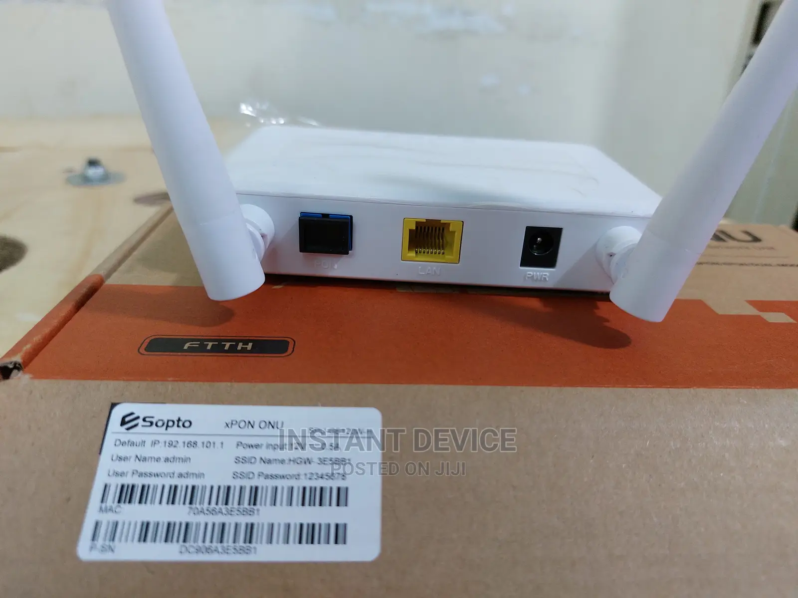 Sopto Xpon ONU Fiber Router