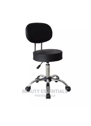 Pedicure/Beauty Stool With Back Rest
