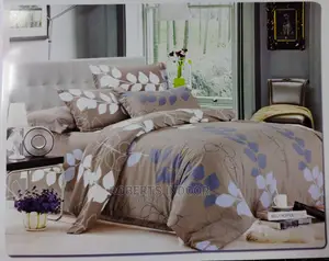 Brown Flowered 7*8 Cotton Duvet