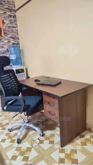 1.2 Mtrs Office Desk Plus High Back Recliner Office Chair