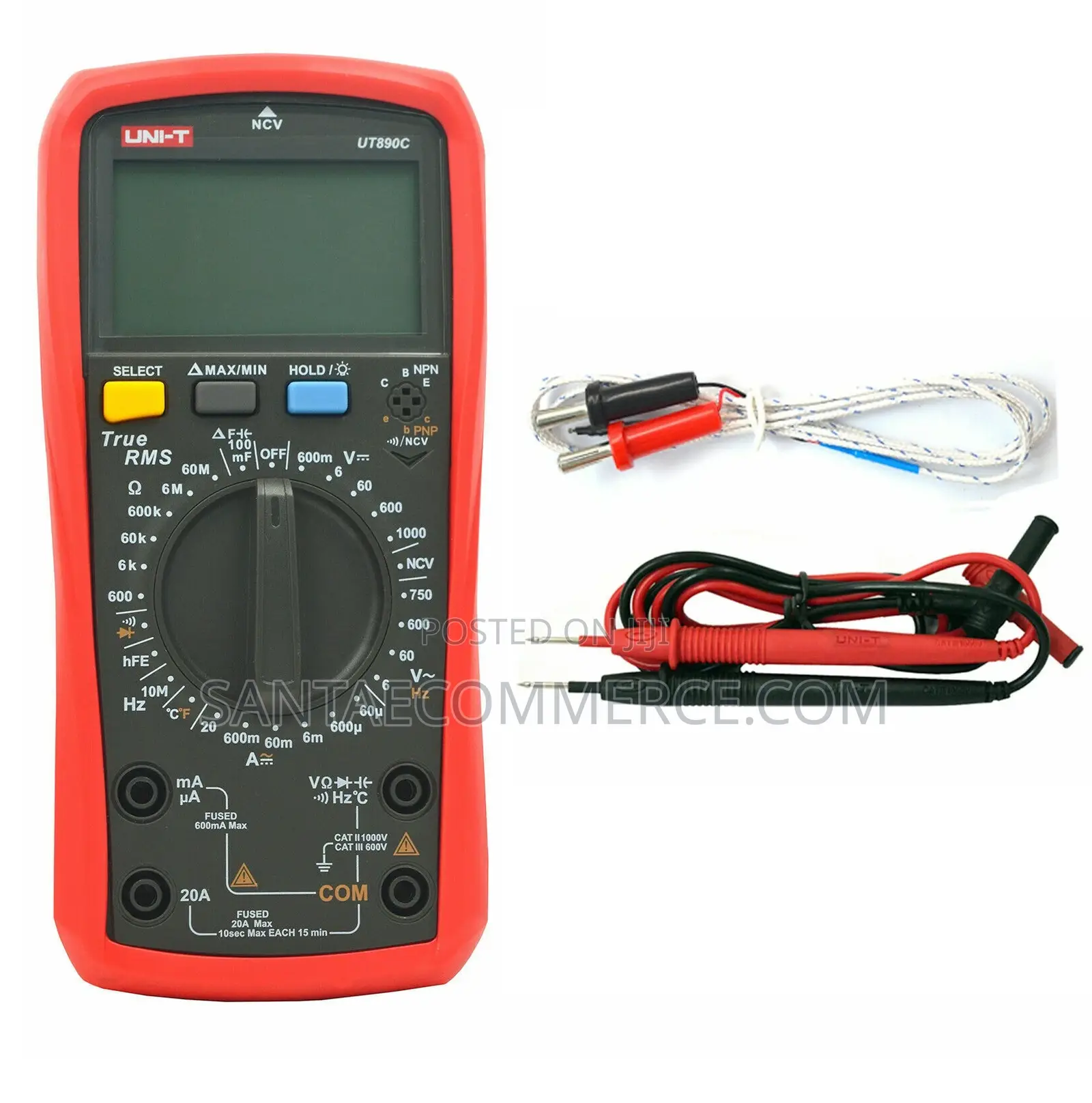 Uni-T True RMS Digital Multimeter With Temperature Tester